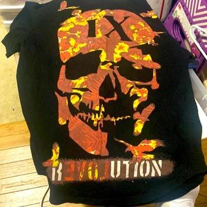 RINGSPUN black skull tee shirt